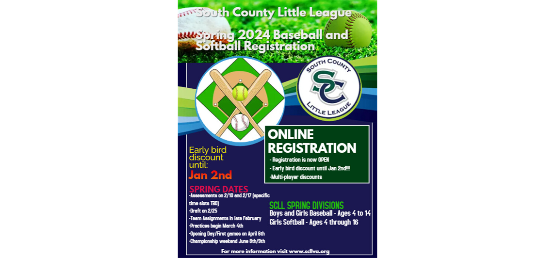 Spring Registration is now open!
