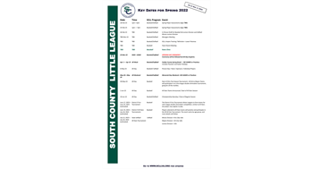 SCLL 2023 Key Dates